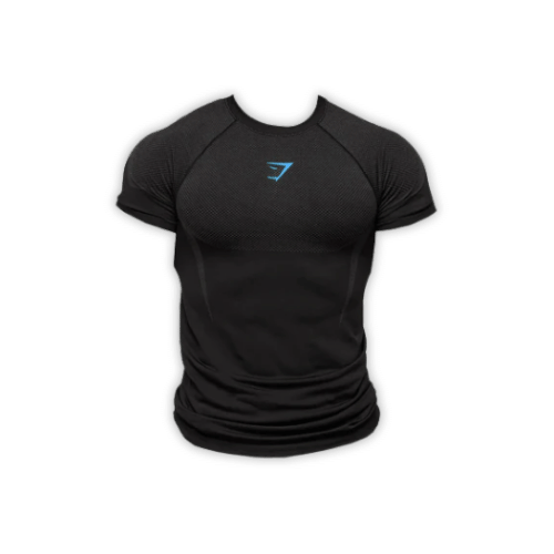 Gymshark Onyx 5.0 Seamless T-Shirt – Black/Onyx Grey