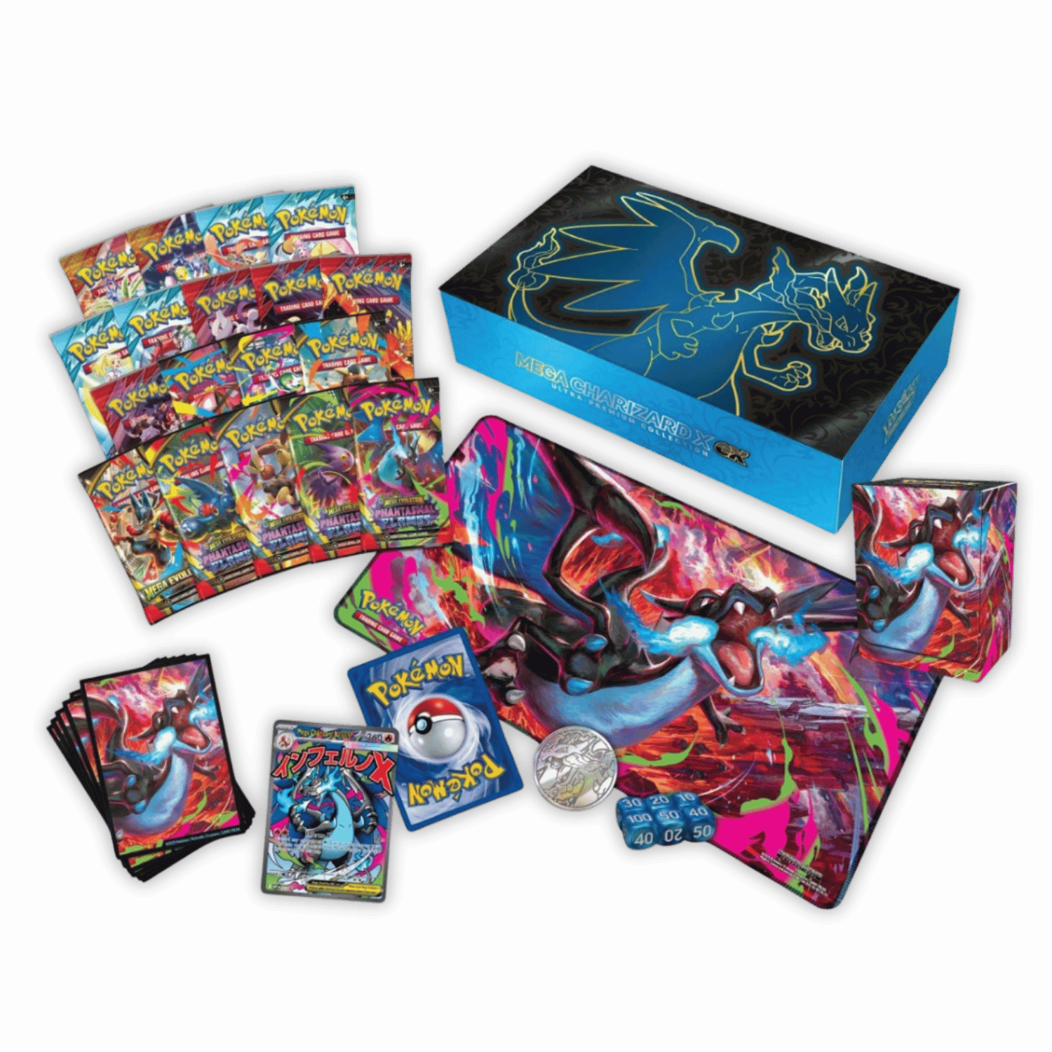 Pokémon Mega Charizard ultra premium collection contents