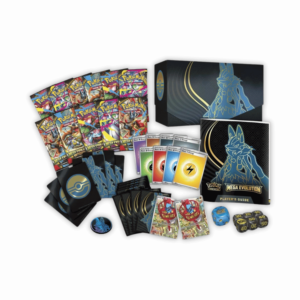 Pokémon Mega Evolutions Lucario Elite Trainer Box Pokémon Centre exclusive contents