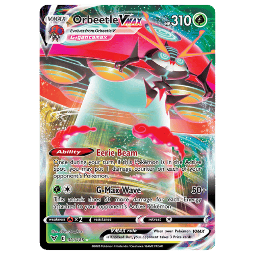Orbeetle VMAX 021/185 – SWSH: Vivid Voltage (NM)